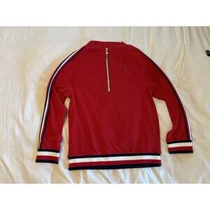 NWOT Tommy Hilfiger Quarter 1/4 Zip Pullover Athleisure Red Women’s Small